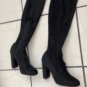Fashion nova suede over the knee boots